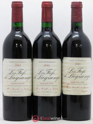 Les Fiefs de Lagrange Second Vin (no reserve) 1985 - Lot of 3 Bottles