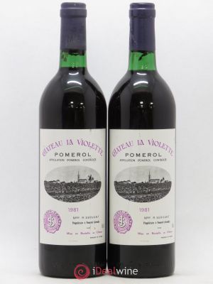 Château la Violette  1981 - Lot of 2 Bottles