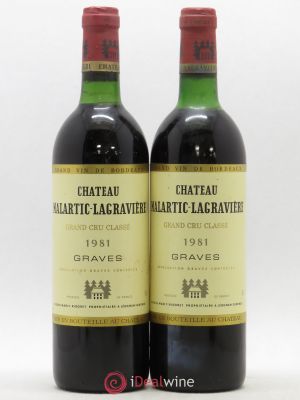 Château Malartic-Lagravière Cru Classé de Graves  1981 - Lot of 2 Bottles