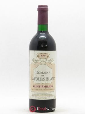 Saint-Émilion Domaine de Jacques Blanc (no reserve) 1989 - Lot of 1 Bottle