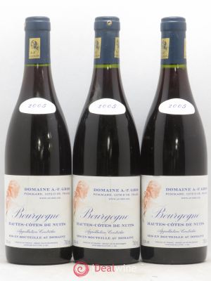 Hautes-Côtes de Nuits A.-F. Gros  2005 - Lot of 3 Bottles
