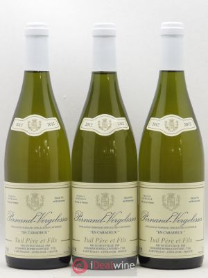 Pernand-Vergelesses En Caradeux Vignobles Tuil 2012 - Lot of 3 Bottles