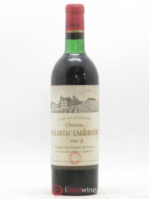 Château Malartic-Lagravière Cru Classé de Graves  1961 - Lot de 1 Bouteille