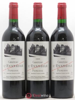 Château l'Évangile  1993 - Lot of 3 Bottles