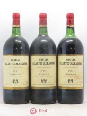 Château Malartic-Lagravière Cru Classé de Graves  1981 - Lot de 3 Magnums