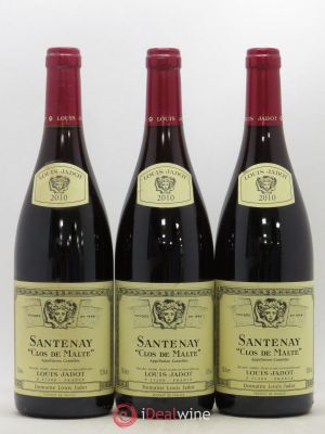 Santenay Clos de Malte Maison Louis Jadot  2010 - Lot of 3 Bottles