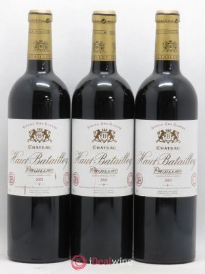 Château Haut Batailley 5ème Grand Cru Classé  2005 - Lot of 3 Bottles