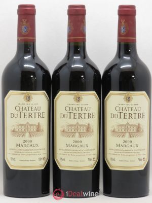 Château du Tertre 5ème Grand Cru Classé  2000 - Lot of 3 Bottles