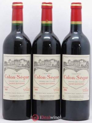 Château Calon Ségur 3ème Grand Cru Classé  2000 - Lot of 3 Bottles