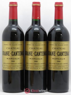 Château Brane Cantenac 2ème Grand Cru Classé  2000 - Lot de 3 Bouteilles