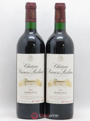 Château Prieuré Lichine 4ème Grand Cru Classé  2000 - Lot of 2 Bottles