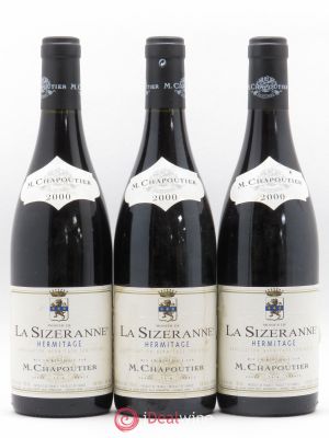Hermitage La Sizeranne Chapoutier  2000 - Lot of 3 Bottles