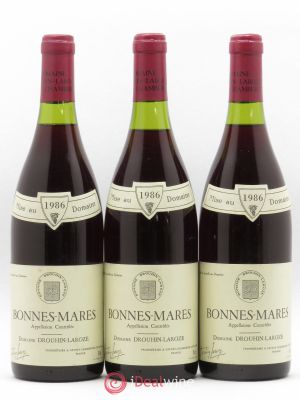 Bonnes-Mares Grand Cru Domaine Drouhin-Laroze  1986 - Lot of 3 Bottles