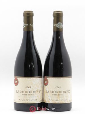 Côte-Rôtie La Mordorée Chapoutier  2003 - Lot of 2 Bottles