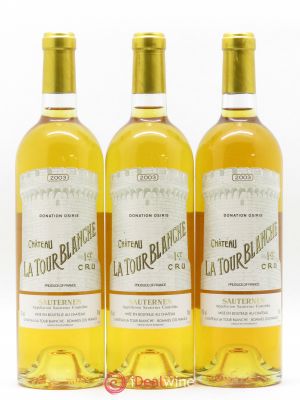 Château la Tour Blanche 1er Grand Cru Classé  2003 - Lot of 3 Bottles
