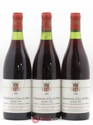 Chambertin Clos de Bèze Grand Cru Savour Club 1985 - Lot of 3 Bottles