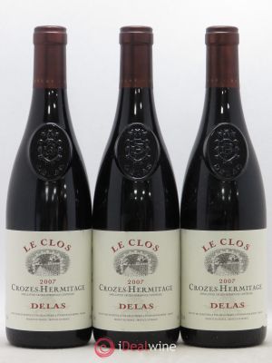 Crozes-Hermitage Le Clos Delas Frères  2007 - Lot of 3 Bottles