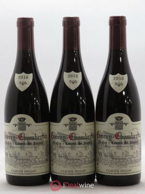 Gevrey-Chambertin 1er Cru Lavaux Saint-Jacques Claude Dugat  2016 - Lot of 3 Bottles