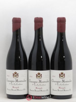 Chassagne-Montrachet 1er Cru La Cardeuse Bernard Moreau et Fils 2016 - Lot of 3 Bottles