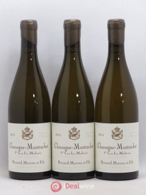 Chassagne-Montrachet 1er Cru La Maltroie Bernard Moreau et Fils (Domaine)  2015 - Lot of 3 Bottles
