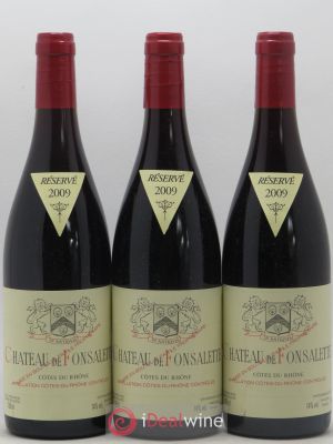 Côtes du Rhône Château de Fonsalette SCEA Château Rayas  2009 - Lot of 3 Bottles