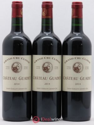 Château Guadet Grand Cru Classé  2014 - Lot de 3 Bouteilles