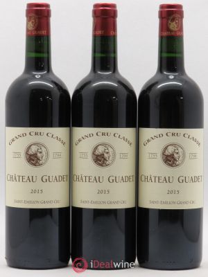 Château Guadet Grand Cru Classé  2015 - Lot de 3 Bouteilles