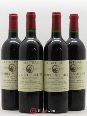 Château Guadet Grand Cru Classé  2000 - Lot of 4 Bottles