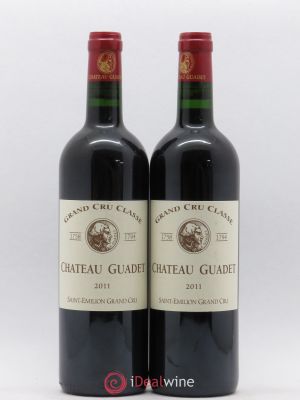 Château Guadet Grand Cru Classé  2011 - Lot of 2 Bottles
