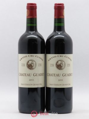 Château Guadet Grand Cru Classé  2011 - Lot de 2 Bouteilles