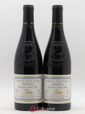 Gigondas Santa Duc (Domaine) Prestige des Hautes Garrigues Famille Gras  2010 - Lot of 2 Bottles