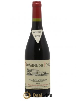 IGP Pays du Vaucluse (Vin de Pays du Vaucluse) Domaine des Tours Merlot E.Reynaud  1999 - Lot de 1 Bouteille
