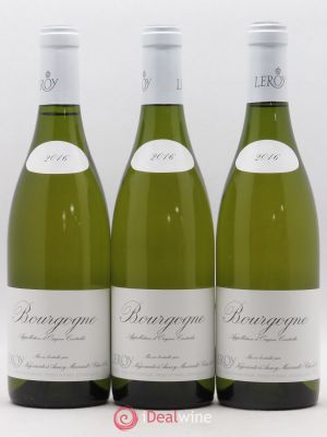 Bourgogne Leroy SA  2016 - Lot de 3 Bouteilles