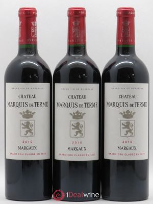 Château Marquis de Terme 4ème Grand Cru Classé  2010 - Lot of 3 Bottles