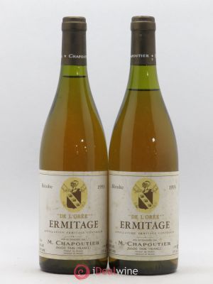 Hermitage Ermitage de l'Orée Chapoutier  1993 - Lot of 2 Bottles