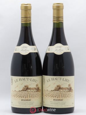 Vouvray Le Haut Lieu Moelleux 1ère Trie Huet (Domaine)  1990 - Lot of 2 Bottles