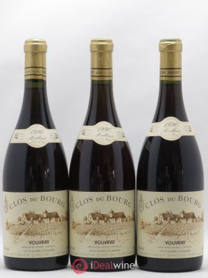 Vouvray Clos du Bourg Moelleux 1ère trie Huet (Domaine)  1990 - Lot of 3 Bottles