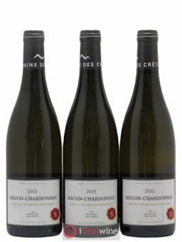 Mâcon Chardonay Domaine Les Crêts L'échenault de Serre  2015 - Lot of 3 Bottles