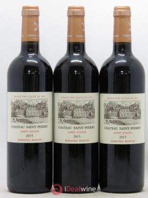 Château Saint-Pierre 4ème Grand Cru Classé  2015 - Lot of 3 Bottles