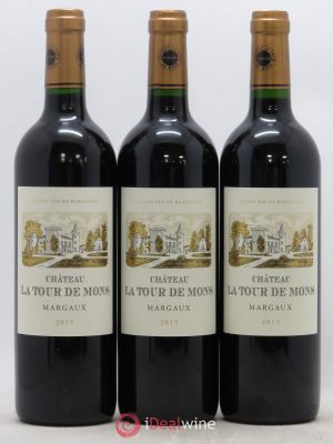 Château la Tour de Mons Cru Bourgeois  2015 - Lot of 3 Bottles