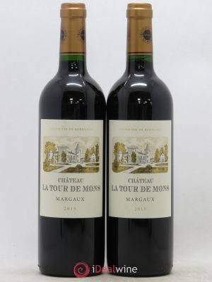 Château la Tour de Mons Cru Bourgeois  2015 - Lot of 2 Bottles