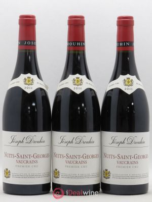 Nuits Saint-Georges 1er Cru Vaucrains Joseph Drouhin (no reserve) 2011 - Lot of 3 Bottles