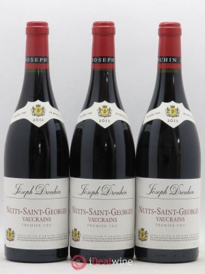 Nuits Saint-Georges 1er Cru Vaucrains Joseph Drouhin (no reserve) 2011 - Lot of 3 Bottles