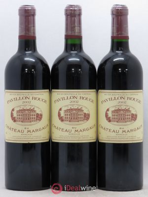 Pavillon Rouge du Château Margaux Second Vin  2002 - Lot de 3 Bouteilles