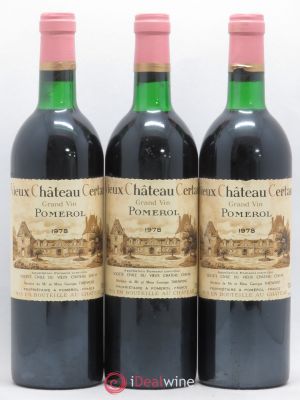Vieux Château Certan  1978 - Lot of 3 Bottles