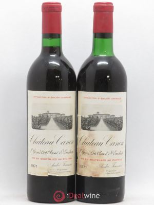Château Canon 1er Grand Cru Classé B  1971 - Lot of 2 Bottles