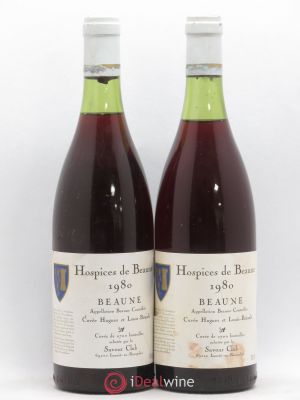Beaune 1er Cru Hospices de Beaune Cuvée Hughes et Louise-Bétault 1980 - Lot of 2 Bottles