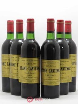Château Brane Cantenac 2ème Grand Cru Classé  1975 - Lot of 6 Bottles