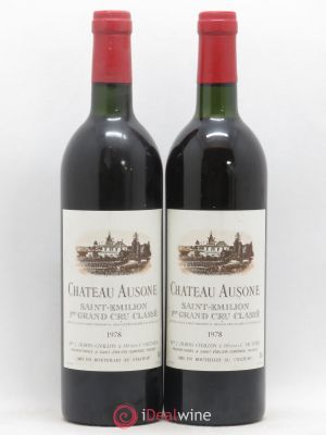 Château Ausone 1er Grand Cru Classé A  1978 - Lot of 2 Bottles