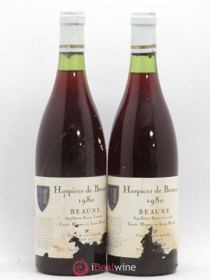 Beaune 1er Cru Hospices de Beaune Cuvée Hugues et Louise-Bétault 1980 - Lot of 2 Bottles